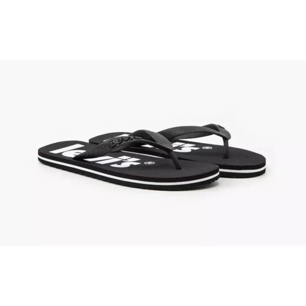 Levi's Men's Dixon Flip Flops‎ Black D6565-0003 Size 8.5